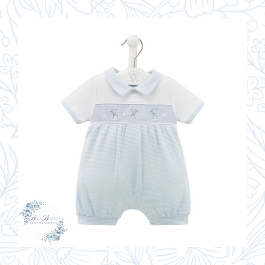 Blue Rabbit Smocked Romper