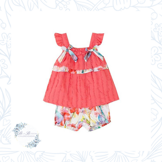 Floral Blouse and Panty Set