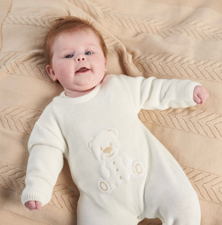 Teddy Bear Knitted Romper