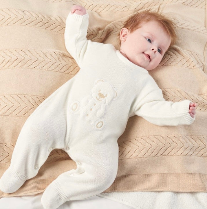 Teddy Bear Knitted Romper