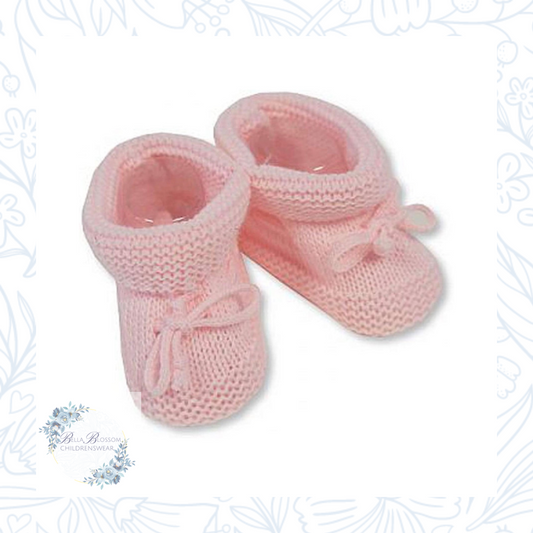 Baby Girl Booties Newborn Knitted