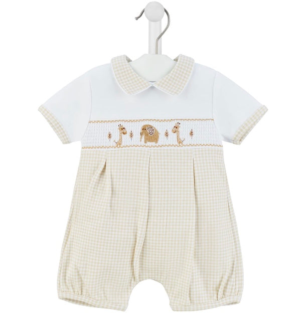 Jungle Smocked Romper