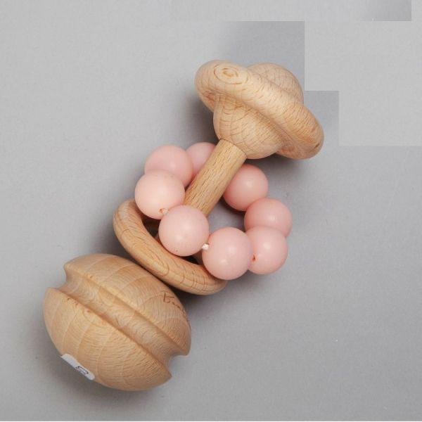 Rattle Teething Toy Pink