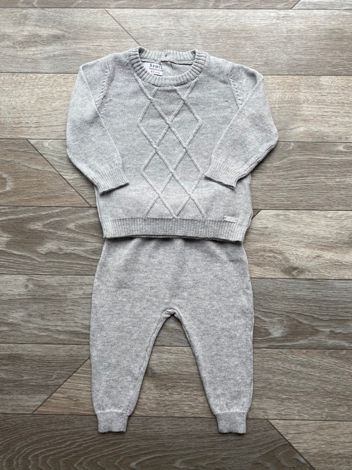 Baby boy jumper and trouser set