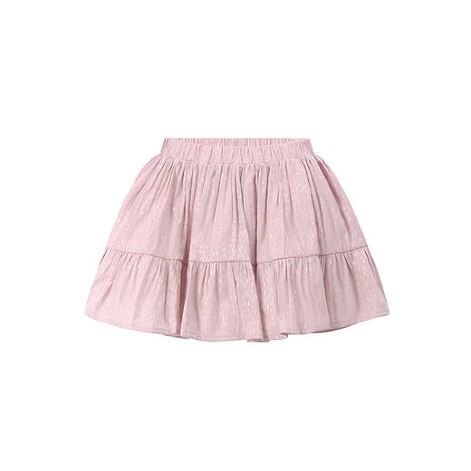 Girls Grey Top & Pink Skirt Set