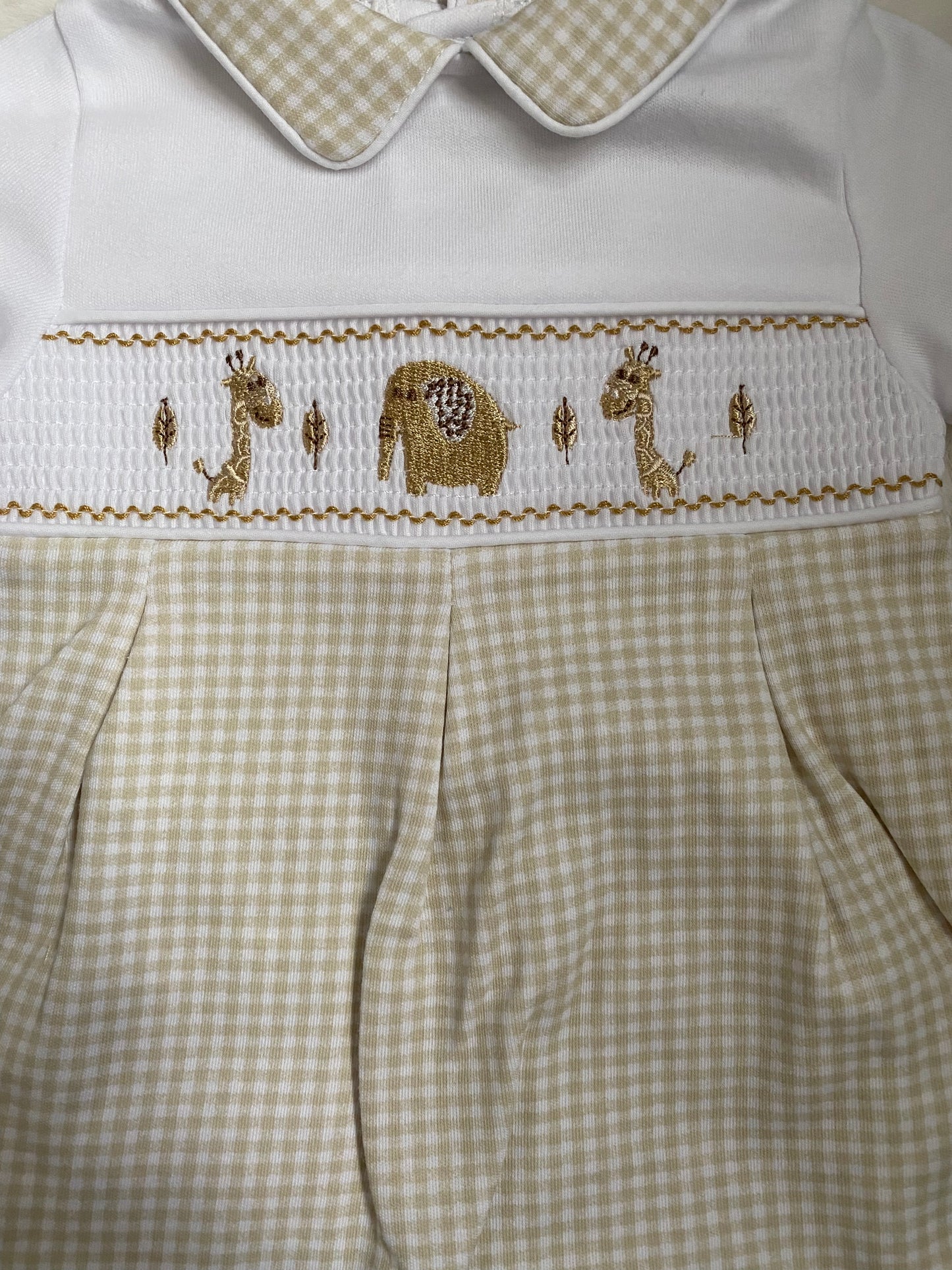 Jungle Smocked Romper