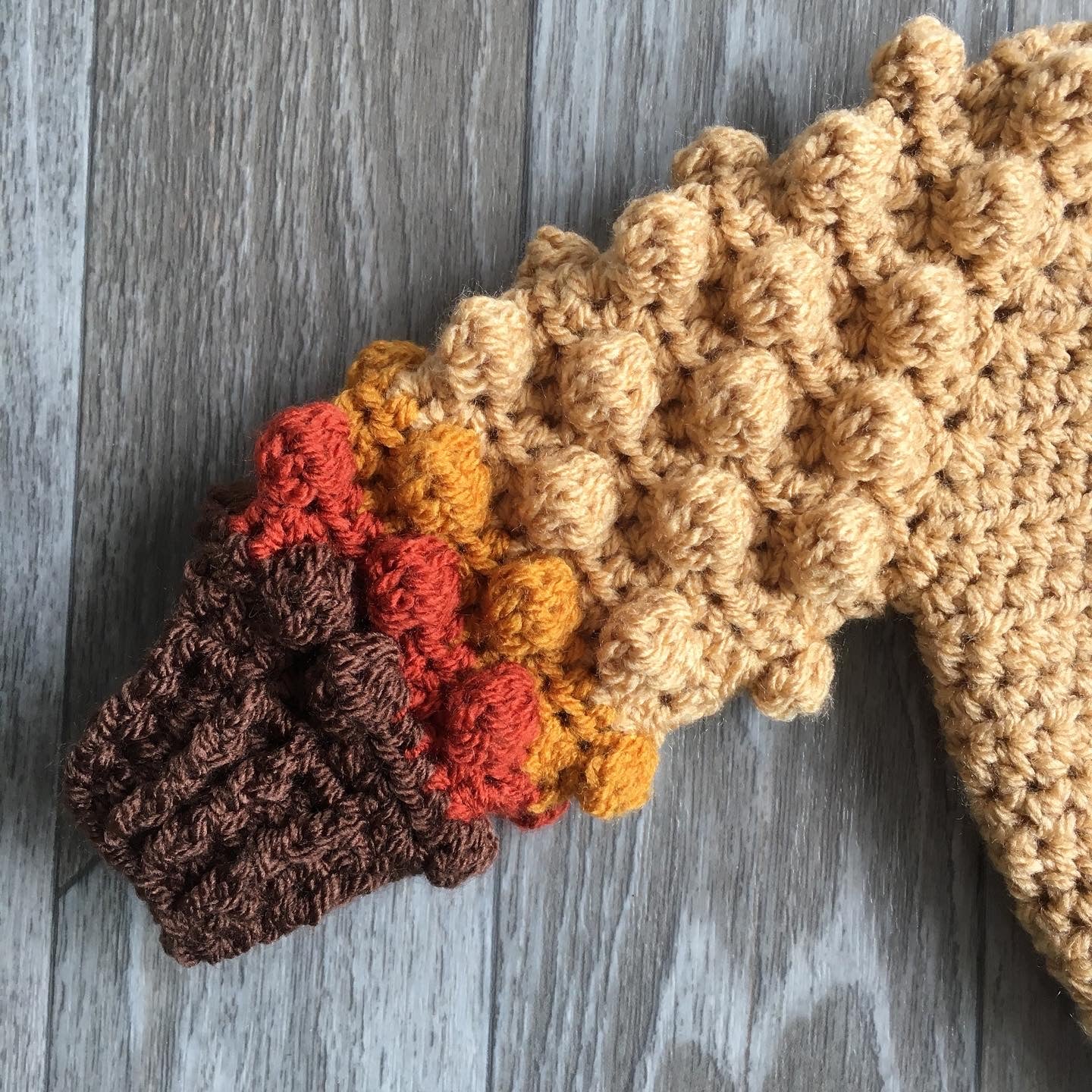 Handmade Autumn Ombré Sleeve Cardigan