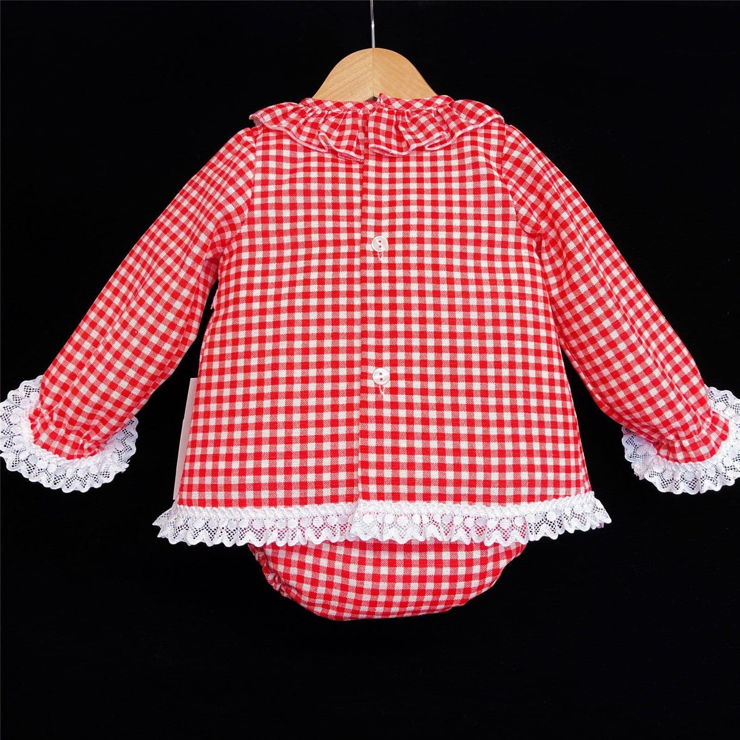 Red Gingham Two Piece Set