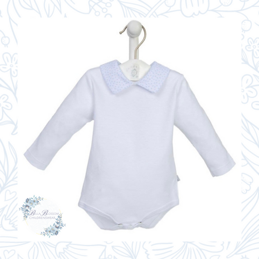 Peter Pan Peter Pan Body Suit - Collared, With Blue Flecked Collar