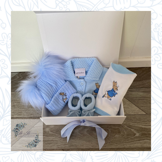 Baby boys Gift Hamper - Peter Rabbit Newborn / Baby Shower Gift
