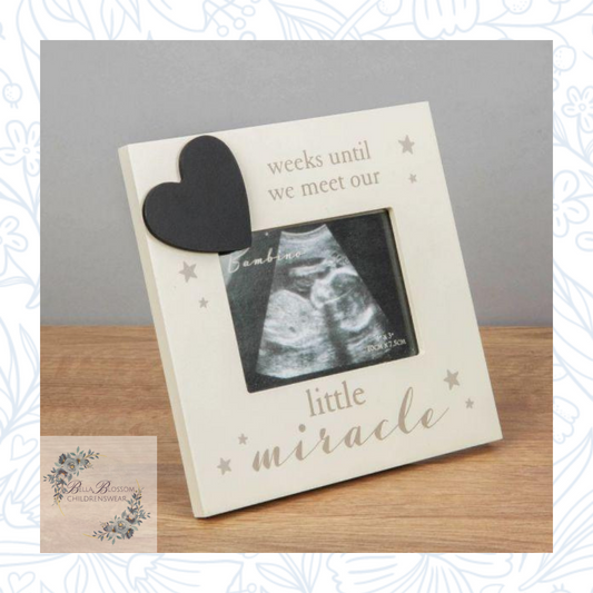 Countdown Little Miracle Baby Scan Photo Frame