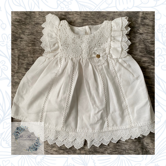 Baby Girls Floral Lace Cotton Dress
