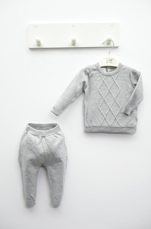 Baby boy jumper and trouser set