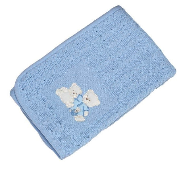 Blue Three Bears Baby Blanket!