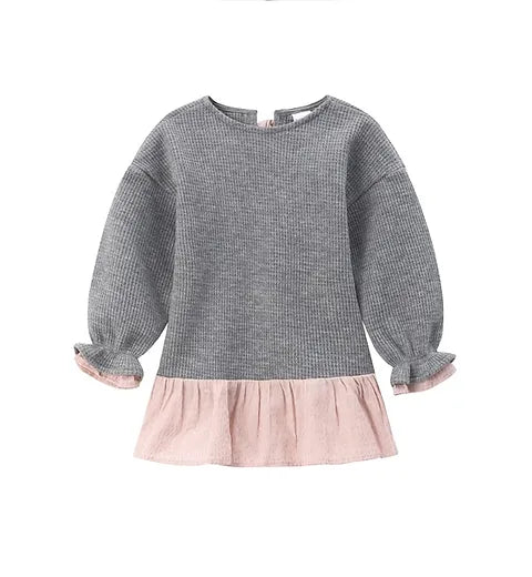 Girls Grey & Pink Dress